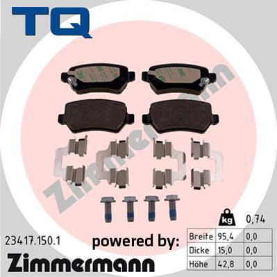 TQ TQ-BP0055 - Bremžu uzliku kompl., Disku bremzes adetalas.lv