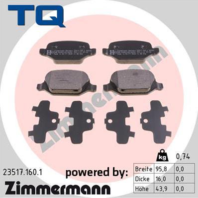 TQ 222688 - Bremžu uzliku kompl., Disku bremzes adetalas.lv