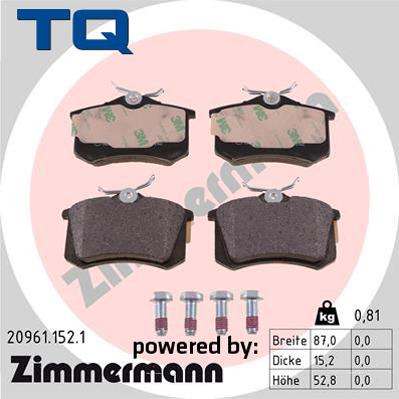 TQ TQ-BP0009 - Bremžu uzliku kompl., Disku bremzes adetalas.lv