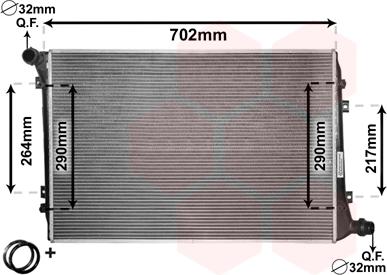 TQ TQ-58002224 - Radiators, Motora dzesēšanas sistēma adetalas.lv