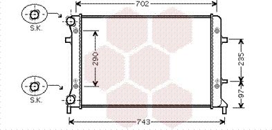 TQ TQ-58002228 - Radiators, Motora dzesēšanas sistēma adetalas.lv