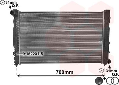 TQ TQ-03002124 - Radiators, Motora dzesēšanas sistēma adetalas.lv