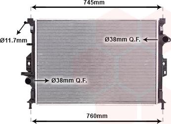 TQ TQ-18002424 - Radiators, Motora dzesēšanas sistēma adetalas.lv