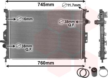 TQ TQ-18002425 - Radiators, Motora dzesēšanas sistēma adetalas.lv