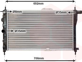 TQ TQ-81002001 - Radiators, Motora dzesēšanas sistēma adetalas.lv