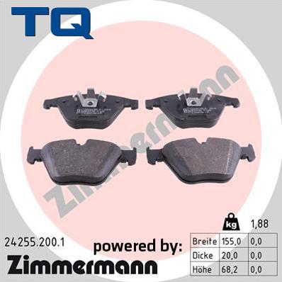 TQ TQ-BP0726 - Bremžu uzliku kompl., Disku bremzes adetalas.lv