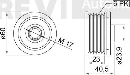 Trevi Automotive AP1199 - Piedziņas skriemelis, Ģenerators adetalas.lv