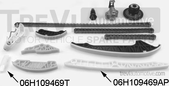 Trevi Automotive KC1123 - Sadales vārpstas piedziņas ķēdes komplekts adetalas.lv