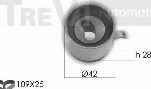 Trevi Automotive KD1453 - Zobsiksnas komplekts adetalas.lv