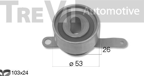 Trevi Automotive KD1482 - Zobsiksnas komplekts adetalas.lv