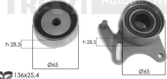 Trevi Automotive KD1433 - Zobsiksnas komplekts adetalas.lv