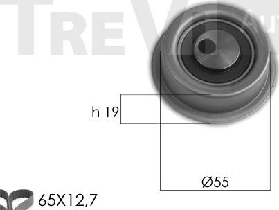 Trevi Automotive KD1432 - Zobsiksnas komplekts adetalas.lv