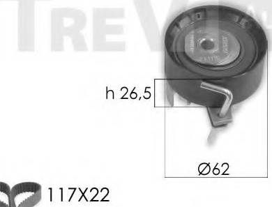 Trevi Automotive KD1423 - Zobsiksnas komplekts adetalas.lv