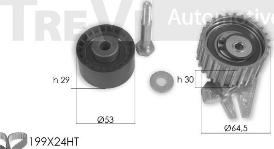 Trevi Automotive KD1427 - Zobsiksnas komplekts adetalas.lv