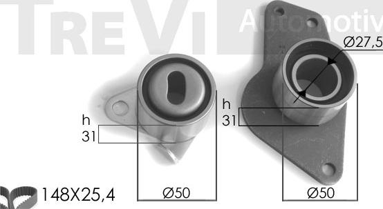 Trevi Automotive KD1080 - Zobsiksnas komplekts adetalas.lv