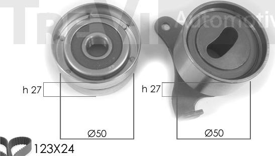 Trevi Automotive KD1023 - Zobsiksnas komplekts adetalas.lv