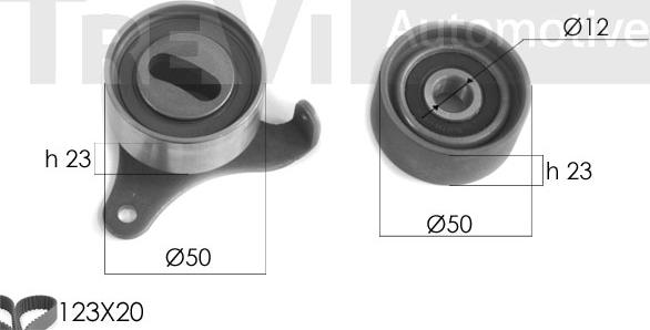 Trevi Automotive KD1142 - Zobsiksnas komplekts adetalas.lv