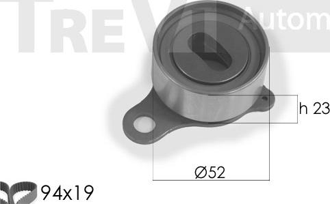 Trevi Automotive KD1136 - Zobsiksnas komplekts adetalas.lv