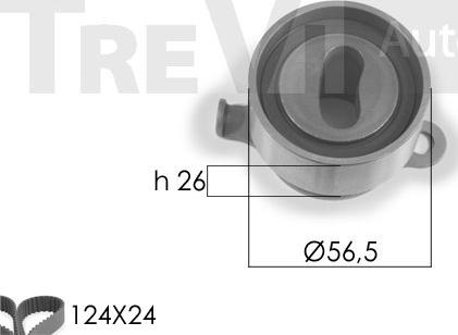 Trevi Automotive KD1178 - Zobsiksnas komplekts adetalas.lv