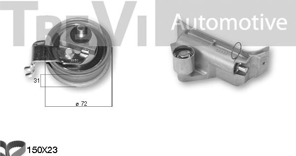 Trevi Automotive KD1346 - Zobsiksnas komplekts adetalas.lv