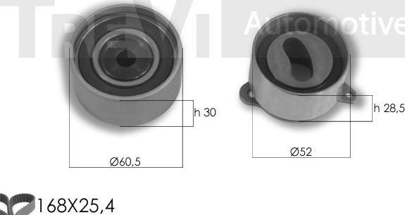 Trevi Automotive KD1310 - Zobsiksnas komplekts adetalas.lv