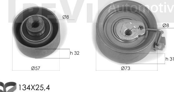 Trevi Automotive KD1258 - Zobsiksnas komplekts adetalas.lv