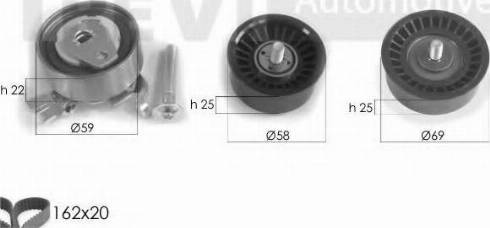 Trevi Automotive KD1219 - Zobsiksnas komplekts adetalas.lv