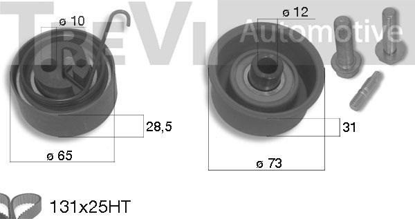 Trevi Automotive KD1270 - Zobsiksnas komplekts adetalas.lv