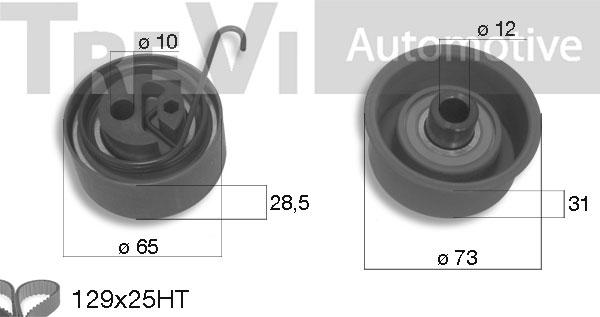 Trevi Automotive KD1271 - Zobsiksnas komplekts adetalas.lv