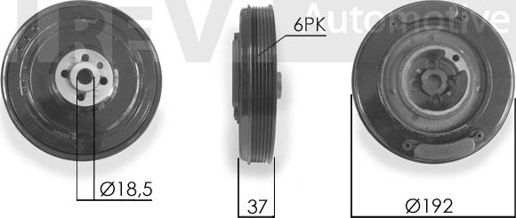 Trevi Automotive PC1011 - Piedziņas skriemelis, Kloķvārpsta adetalas.lv