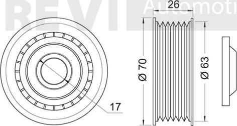 Trevi Automotive TA1829 - Parazīt / Vadrullītis, Ķīļrievu siksna adetalas.lv