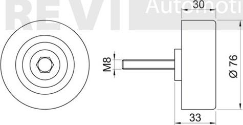 Trevi Automotive TA1874 - Parazīt / Vadrullītis, Ķīļrievu siksna adetalas.lv