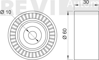 Trevi Automotive TA2055 - Parazīt / Vadrullītis, Ķīļrievu siksna adetalas.lv