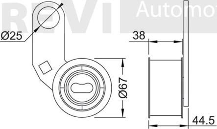 Trevi Automotive TD1461 - Spriegotājrullītis, Gāzu sadales mehānisma piedziņas siksna adetalas.lv