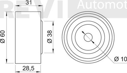 Trevi Automotive TD1146 - Parazīt / Vadrullītis, Zobsiksna adetalas.lv