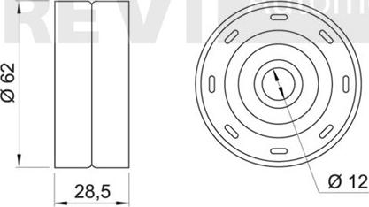 Trevi Automotive TD1292 - Parazīt / Vadrullītis, Zobsiksna adetalas.lv