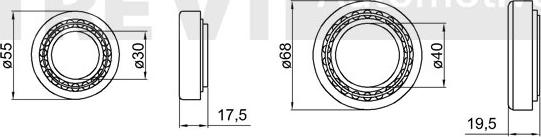 Trevi Automotive WB1318 - Riteņa rumbas gultņa komplekts adetalas.lv