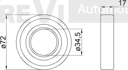 Trevi Automotive WB1260 - Riteņa rumbas gultņa komplekts adetalas.lv