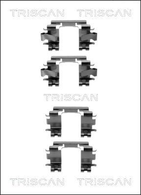 Triscan 8105 401616 - Piederumu komplekts, Disku bremžu uzlikas adetalas.lv