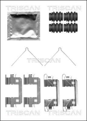 Triscan 8105 401620 - Piederumu komplekts, Disku bremžu uzlikas adetalas.lv