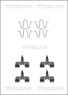 Triscan 8105 501582 - Piederumu komplekts, Disku bremžu uzlikas adetalas.lv