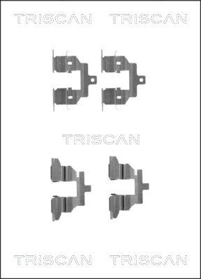 Triscan 8105 141602 - Piederumu komplekts, Disku bremžu uzlikas adetalas.lv