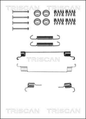 Triscan 8105 152540 - Piederumu komplekts, Bremžu loki adetalas.lv