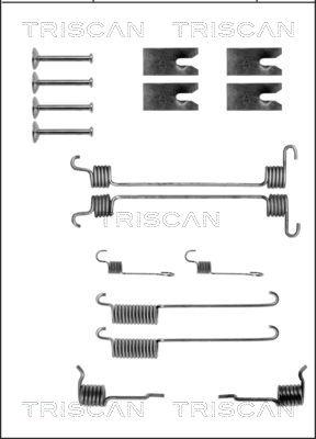 Triscan 8105 162585 - Piederumu komplekts, Bremžu loki adetalas.lv