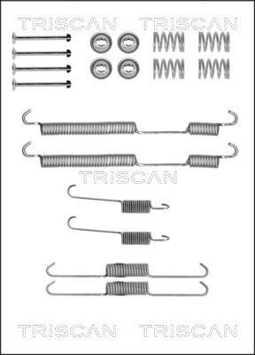 Triscan 8105 102580 - Piederumu komplekts, Bremžu loki adetalas.lv