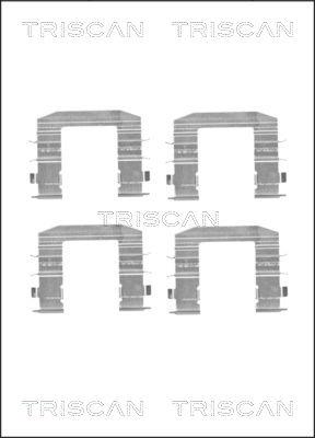 Triscan 8105 181009 - Piederumu komplekts, Disku bremžu uzlikas adetalas.lv