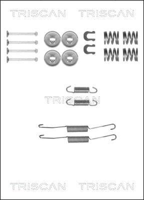 Triscan 8105 132587 - Piederumu komplekts, Bremžu loki adetalas.lv