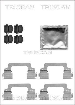 Triscan 8105 171602 - Piederumu komplekts, Disku bremžu uzlikas adetalas.lv