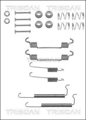 Triscan 8105 242563 - Piederumu komplekts, Bremžu loki adetalas.lv