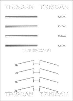 Triscan 8105 251599 - Piederumu komplekts, Disku bremžu uzlikas adetalas.lv